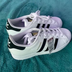 Adidas, 6.5, Black and White